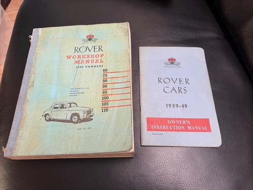 Rover workshop manual - workshop, 1950s