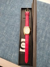 QVC Gossip Red Leather Band