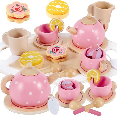 Wooden tea party - wooden, play