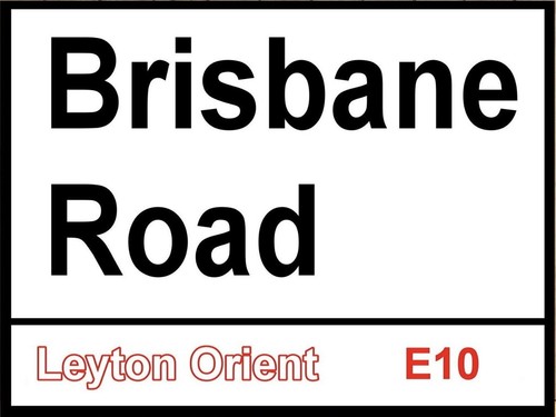 Brisbane road sign football - brisbane,