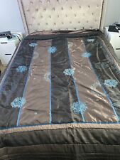 Rare BHS Luxury Complete Embroidery Duvet Set With Matching Throw King Size