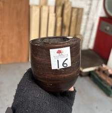 1 x Asian Ebony Part Turned Blank /Exotic Hardwood/Woodturning Blanks