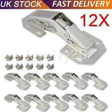 12X 90° 4-in Concealed Cupboard Hinges Door Kitchen Cabinet Easy Mount Wardrobe