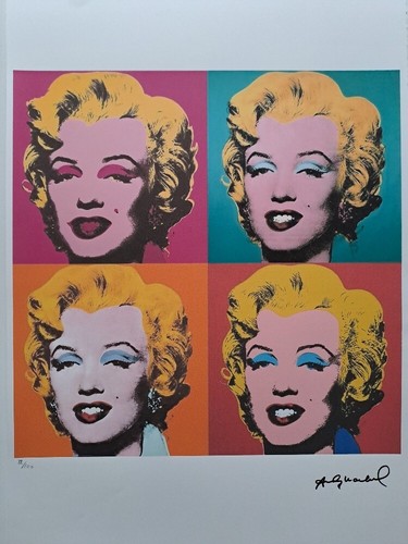 Andy warhol signed lithograph - andy,