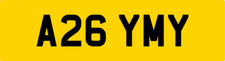 AMY OLD 2 DIGIT UK CAR REG NUMBER PLATE A26 YMY AMZ AIMEE AIMIE AIMEE AIM AMI