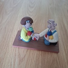Wallace & Gromit Wallace Meets Wendolene Figurine  Vivid Imaginations 1989 13 cm