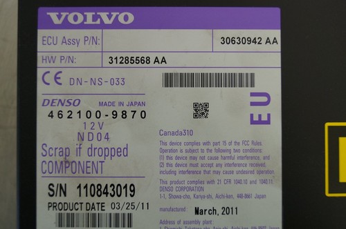 Volvo s80 v70 satnav dvd - s80,