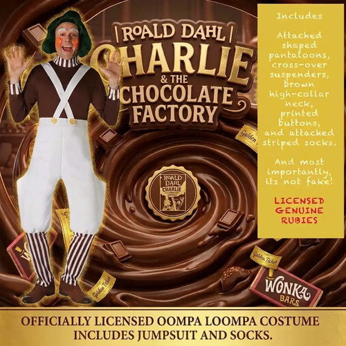 Oompa loompa costume charlie - oompa,