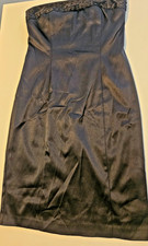 Amaranto size 10 ladies little black dress spaghetti straps sequins party
