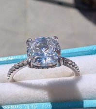 QVC Diamonique Ring Platinum