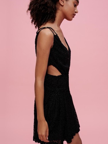 Maje black velvet cut - maje,