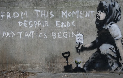 Banksy canvas picture print - banksy,