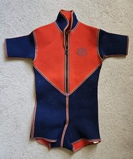 Seawolf Wet Suit Shorty Vintage Retro