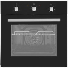 Cookology 60cm Integrated Single Fan Oven with Mechanical Timer &Grill SFO60BK/1