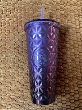 Starbucks Holidays 2023 Purple Diamond Prism Crystal Venti 20 Ounce Tumblr New