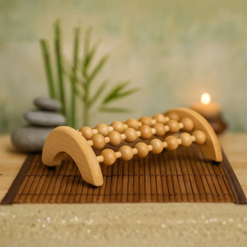 Ball foot massager wooden - ball,