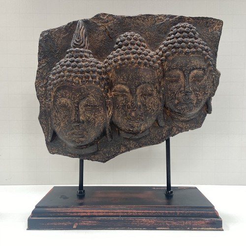 Buddha heads figurine statue - heads,
