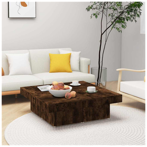 Coffee table smoked - table, oak