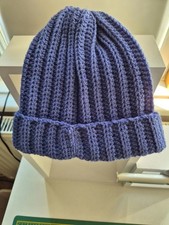 Handmade Crochet Hat (15/16 Inch) New-born 3-6 Months Dark Blue