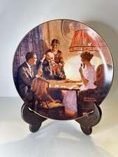 VTG Norman Rockwell THIS IS THE ROOM THAT LIGHT MADE Limited Edition Plate 19279