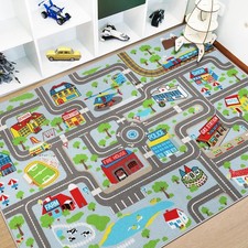 Capslpad Kids Play Rug Town