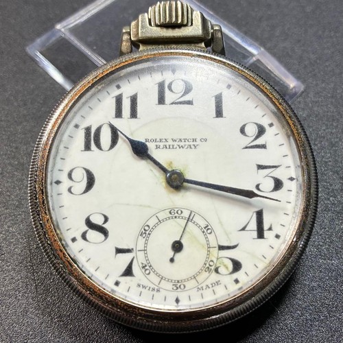 Rolex railway pocket watch - rolex,