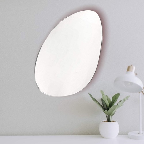 Long pebble shaped wall mirror - shaped,