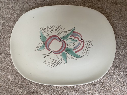 Poole freeform pottery charger - freeform,