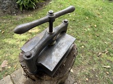 Victorian Cast Iron And Brass  Book Press In Great Working Order