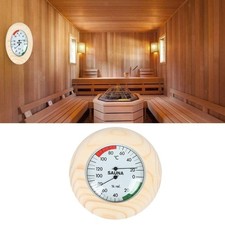 Sauna Wooden Hygrothermograph