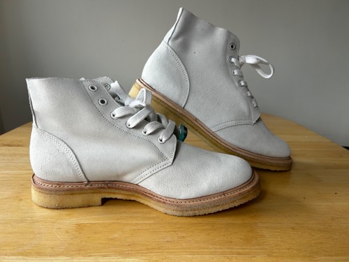 George cox white suede - white,