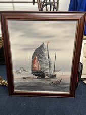 Vintage Mid-Century Oil