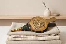 Vintage Brass Fire Bellows |