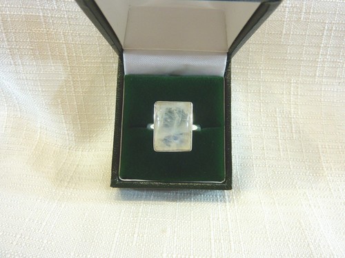 Rectangle natural moonstone - natural,