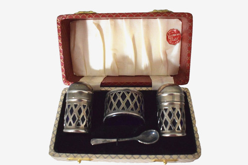 Yeoman epns condiment set salt - epns,