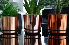 Modern plastic plant pot - modern,