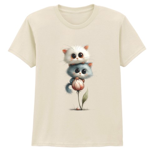 Cute cat kids shirt - t-shirt, happy