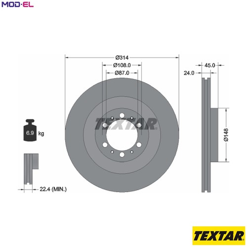Brake disc 92144803 for - brake,
