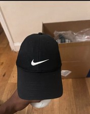 Nike Adult Unisex Dri-FIT Club Cap. Black Swoosh Logo Adjustable Cap Brand New
