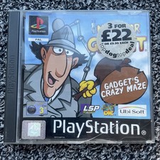Inspector Gadget Gadget's Crazy Maze - Sony PlayStation PS1 Complete With Manual