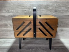 Wooden Craft Sewing Box 3 Tier