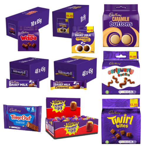 Cadbury bulk chocolate cases - bulk,