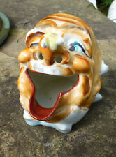 Unusual Vintage Old Man With Bee on Nose Cigarette Holder Ash Tray Japan