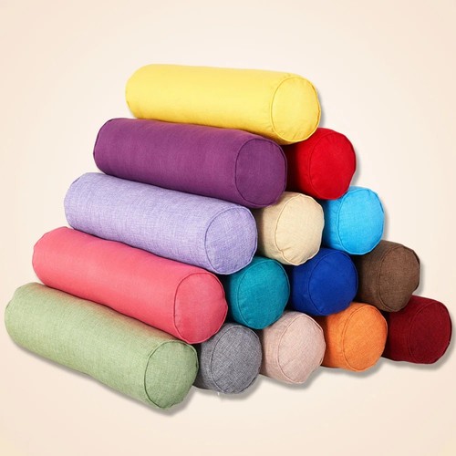 Round bolster long pillowcase - round,