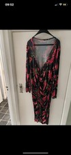 Red And Black Boohoo Ruched Dress 22