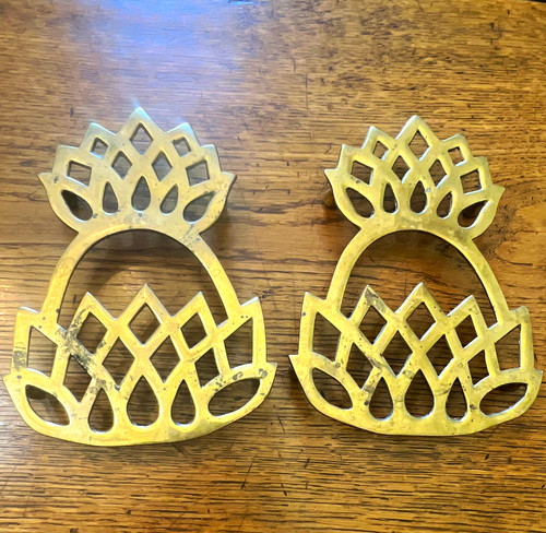 Vintage brass pineapple - vintage,