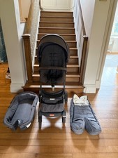 Stokke grey pushchair 3 in 1