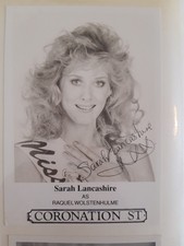 Sarah Lancashire Coronation Street Signed Cast Card Photo
