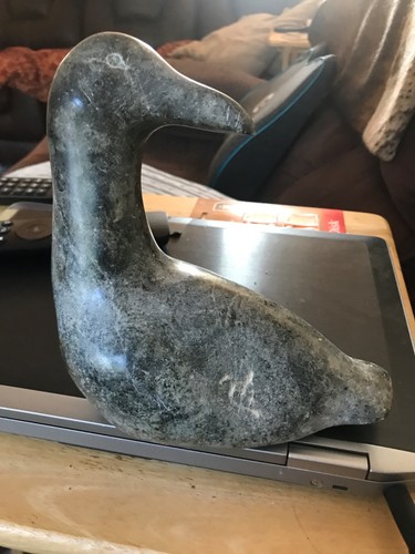 Vintage bird carving soapstone - carving,