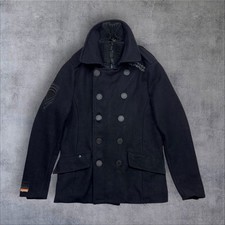 Superdry Mens Peacoat L Black